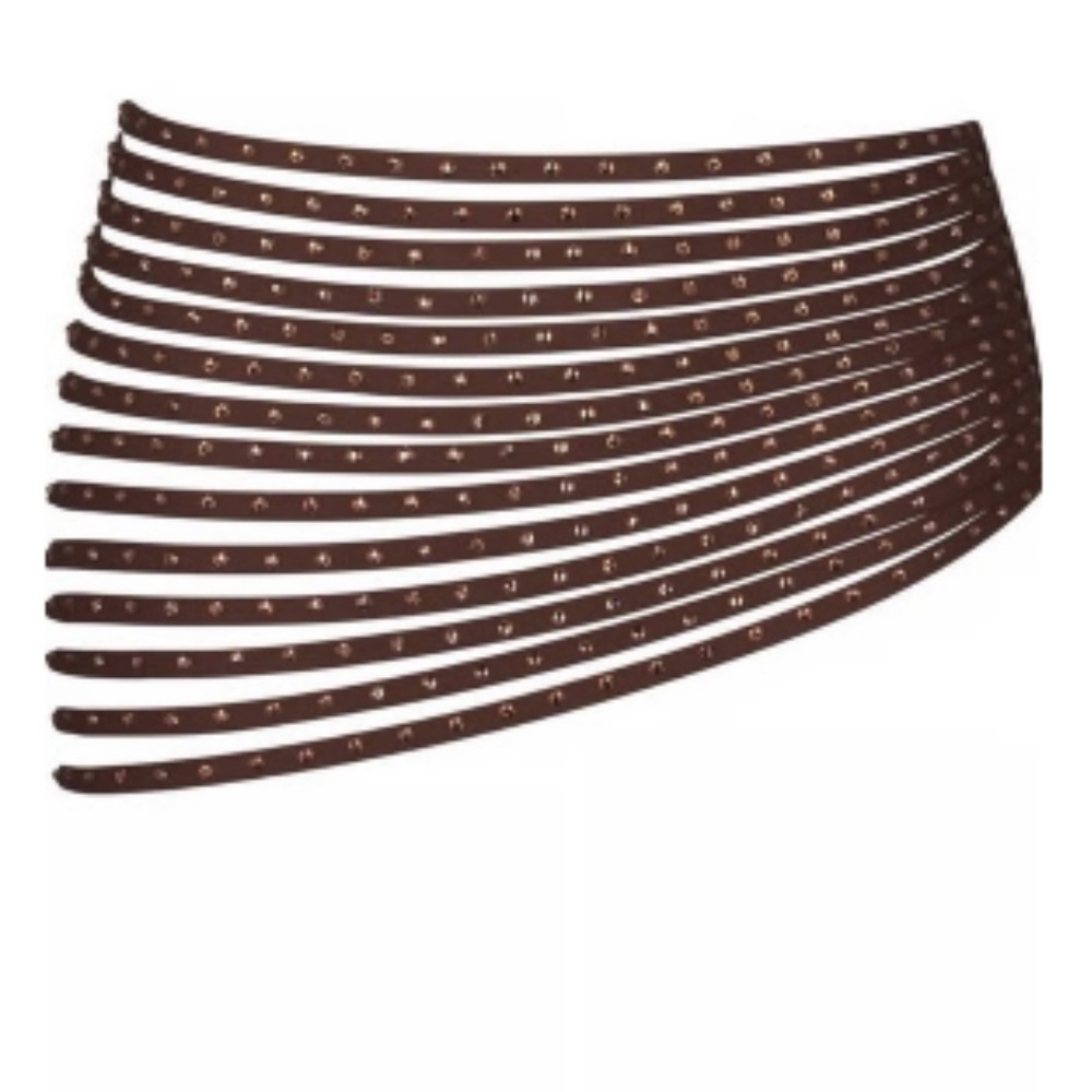 Skims NWT Rhinestone swim skirt Brown size S